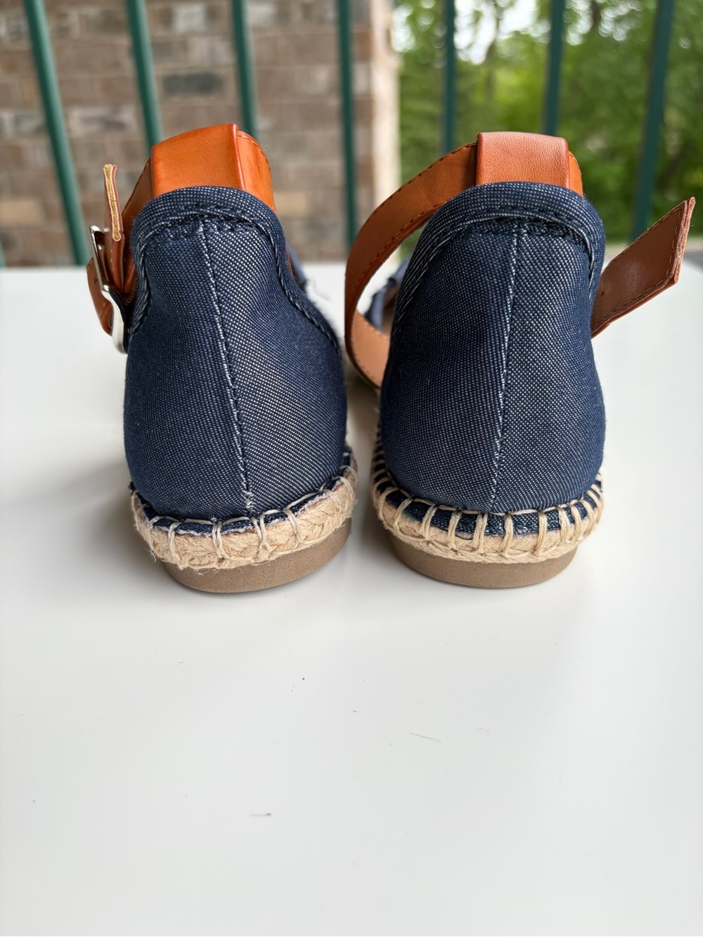 🆕✨🫐 Style&Co NavyBlue Espadrille Flats Strap Ankle Canvas Shoes Size 7.5M Summer - Picture 10 of 16